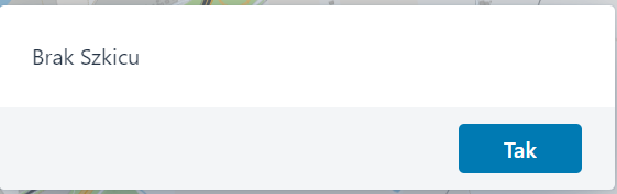 Komunikat o braku szkicu