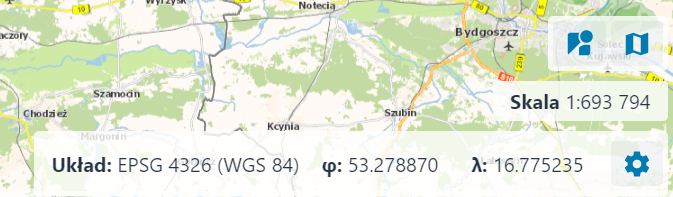 Pasek skali oraz odwzorowania