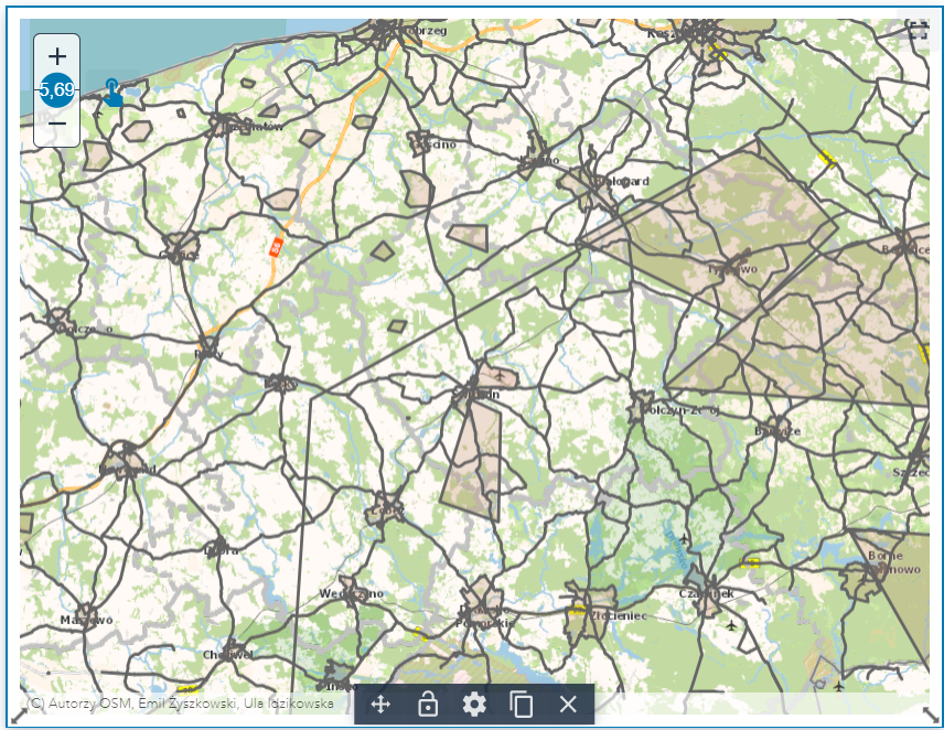 Narzędzia na widoku wydruku