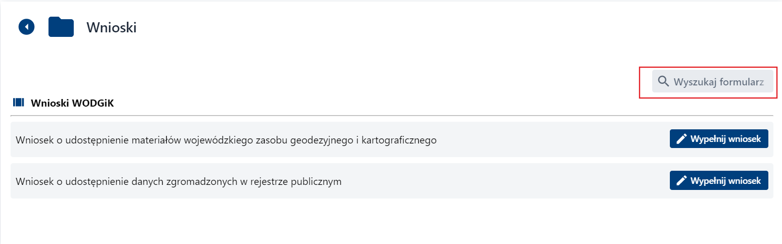 Wnioski - wyszukiwanie wniosków Wnioski - wyszukiwanie wniosków