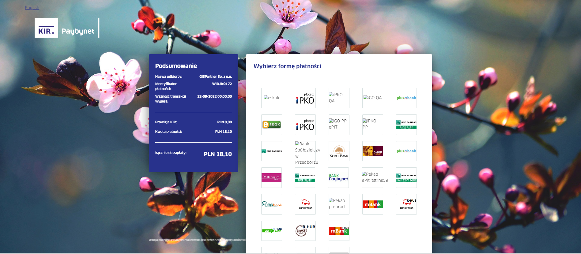 Płatności - wybieranie formy płatności Płatności - wybieranie formy płatności