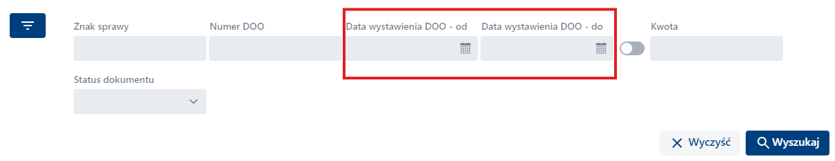 Płatności - Filtry - data od - do Płatności - Filtry - data od - do