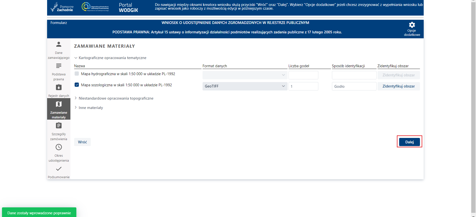 Formularz- przejście do następnego etapu Formularz- przejście do następnego etapu