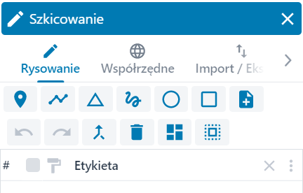 Okno ‘Szkicowanie’
