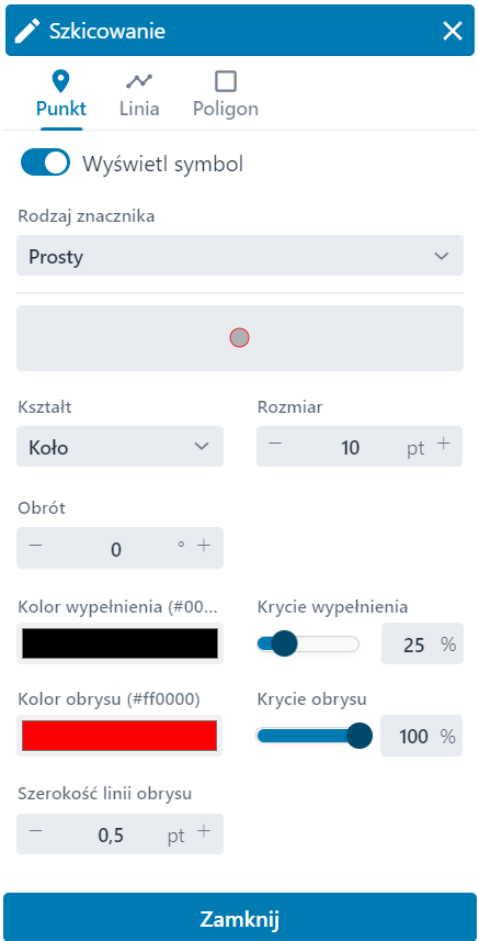 Funkcja symbolizacji znaku prostego