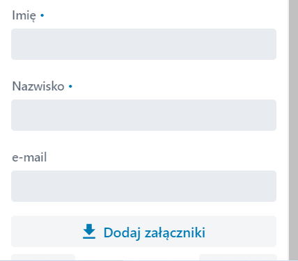 Okno zgłaszania błędu