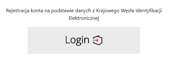 Rejestracja konta na podstawie danych z Krajowego Węzła Identyfikacji Elektronicznej