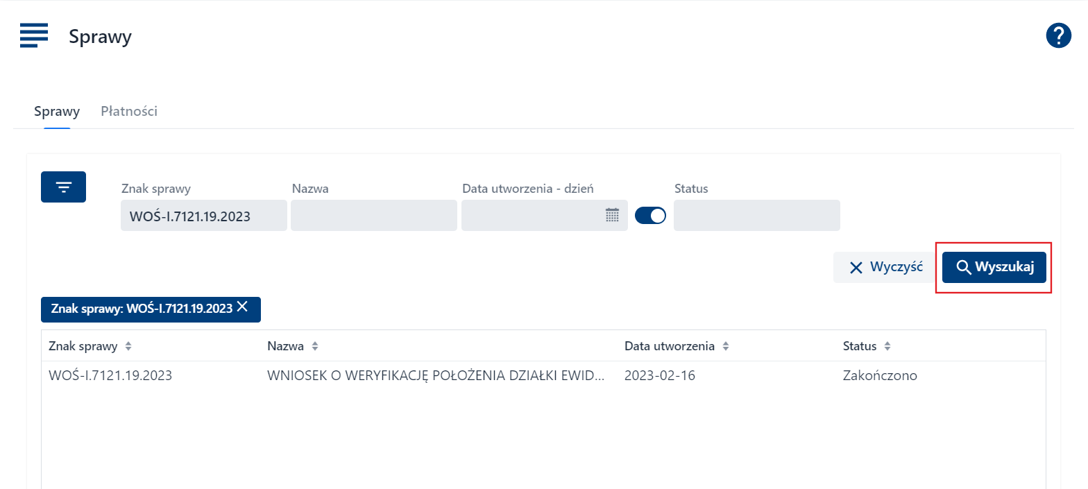 Moje zamówienia - Zamówienia - filtry