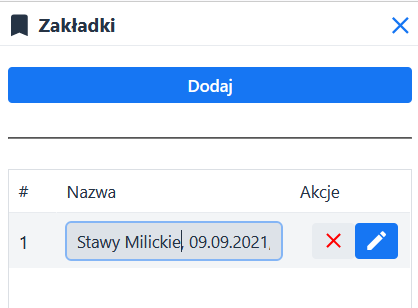 Zakładki – zmiana nazwy