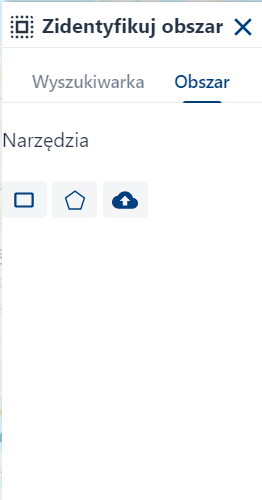 Zidentyfikuj obszar – zakładka Obszar
