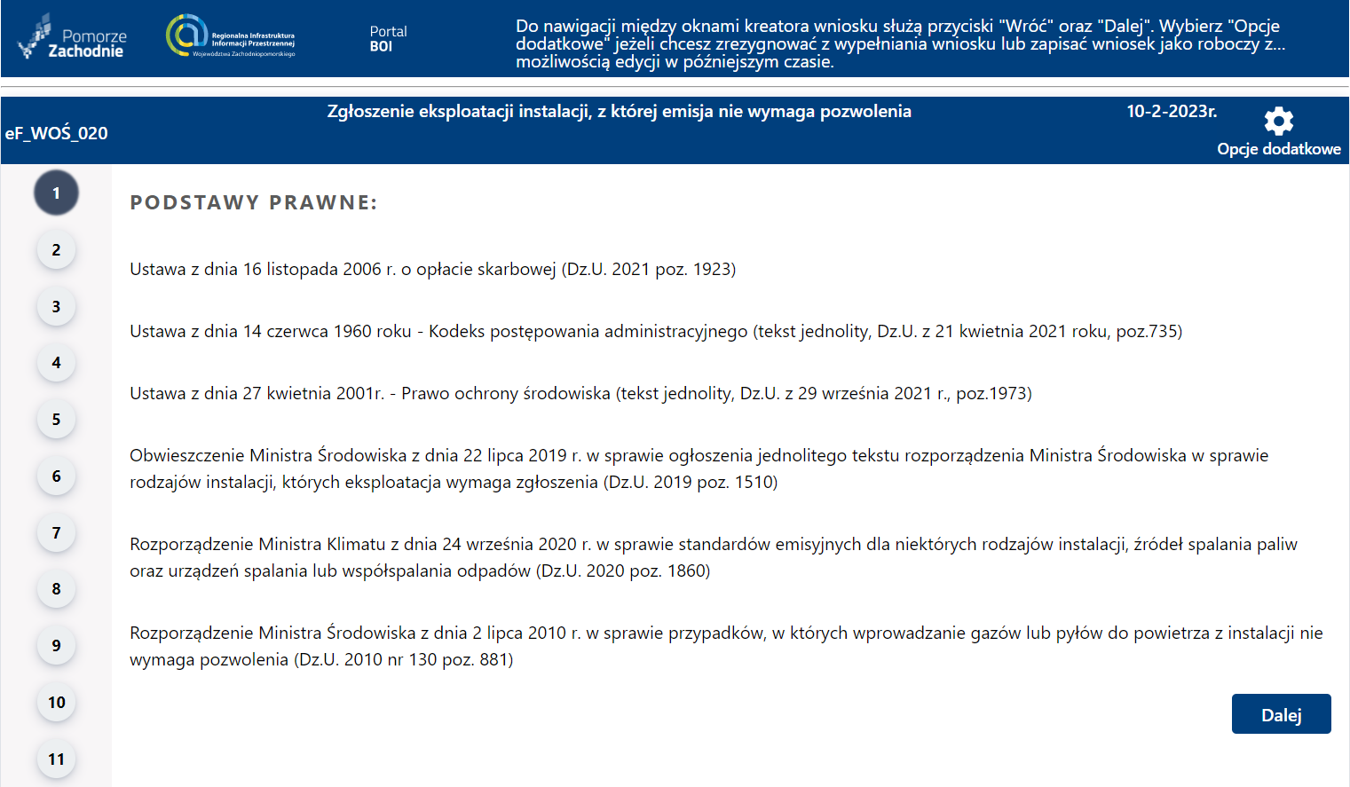 Składanie wniosku wymagającego opłaty – cz. 2
