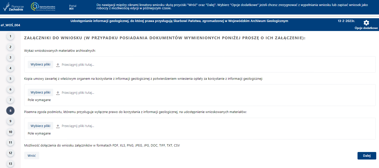 Składanie wniosku wymagającego uwierzytelniania – cz. 10