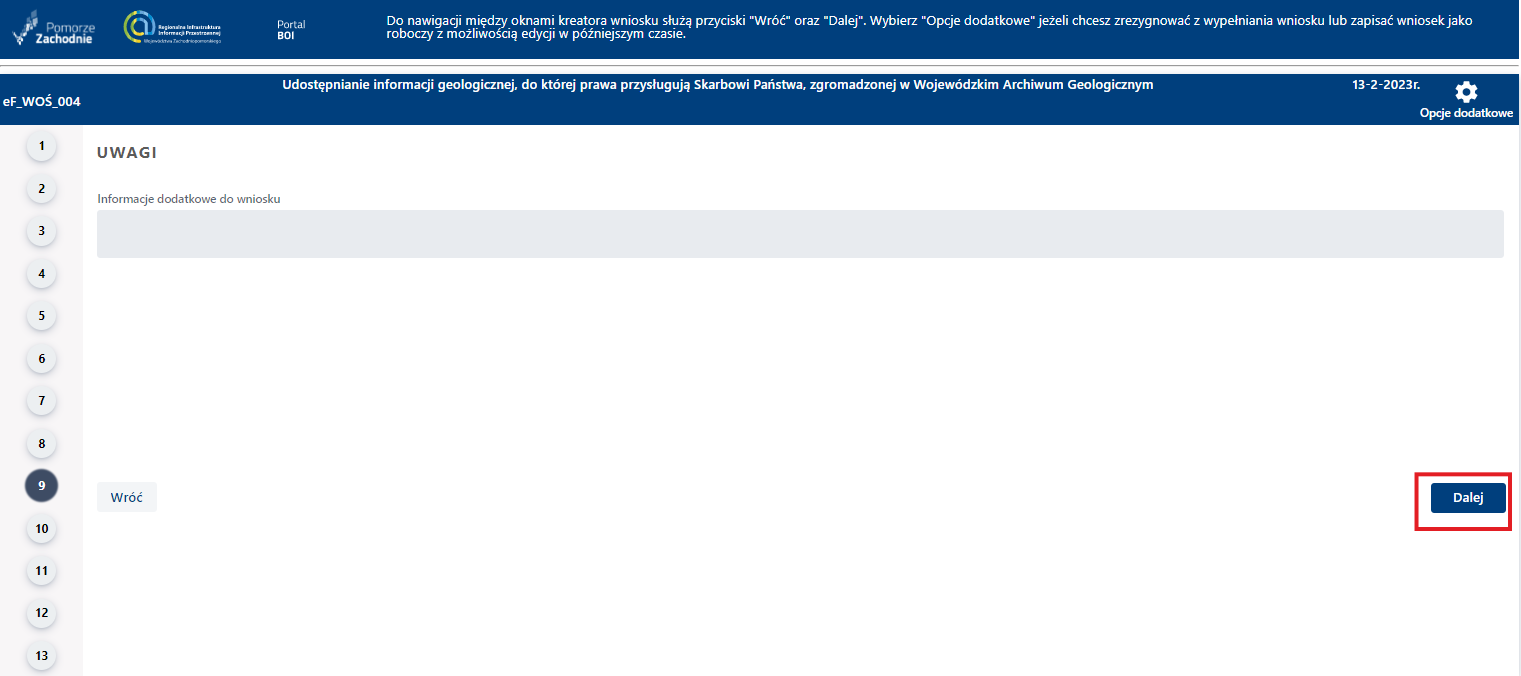 Składanie wniosku wymagającego uwierzytelniania – cz. 11