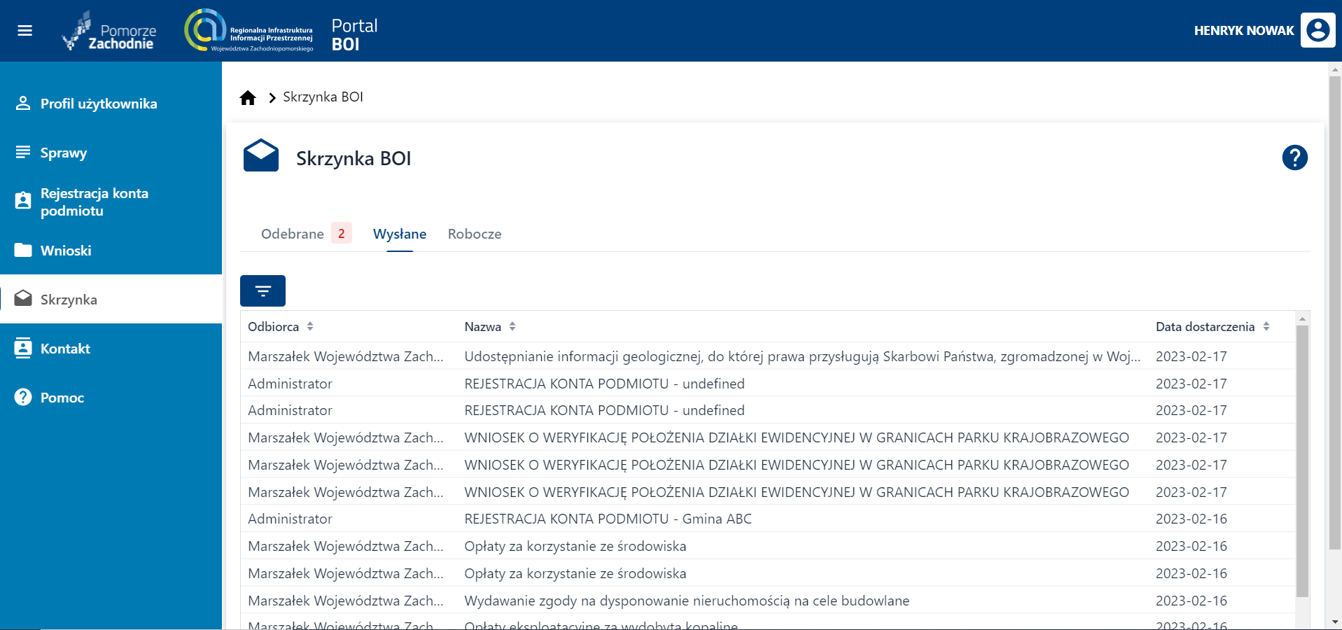 Wniosek wymagający uwierzytelniania – Skrzynka BOI – cz. 1