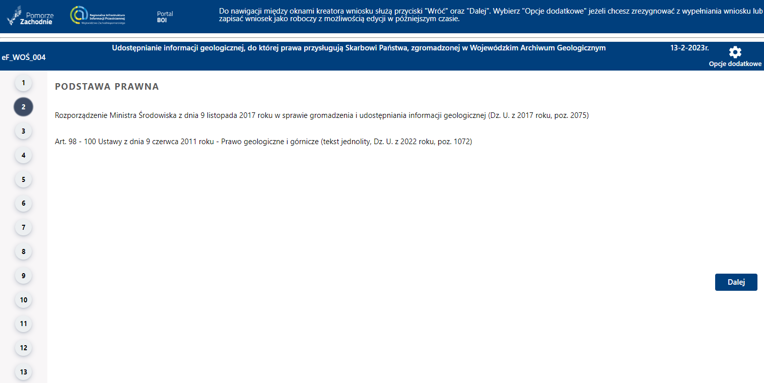 Składanie wniosku wymagającego uwierzytelniania – cz. 3