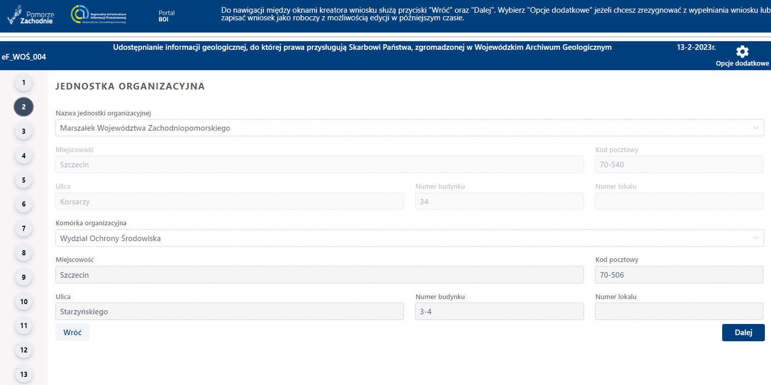 Składanie wniosku wymagającego uwierzytelniania – cz. 4