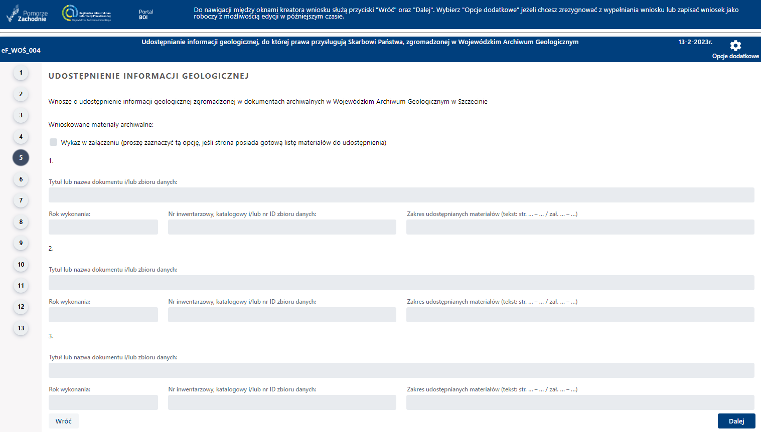 Składanie wniosku wymagającego uwierzytelniania – cz. 7
