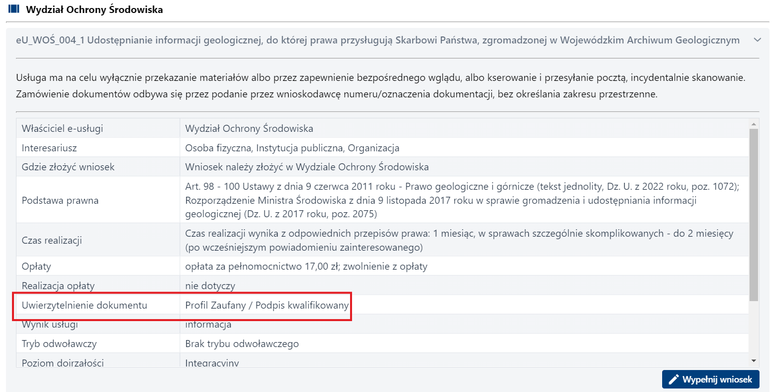 Składanie wniosku wymagającego uwierzytelniania – cz. 1
