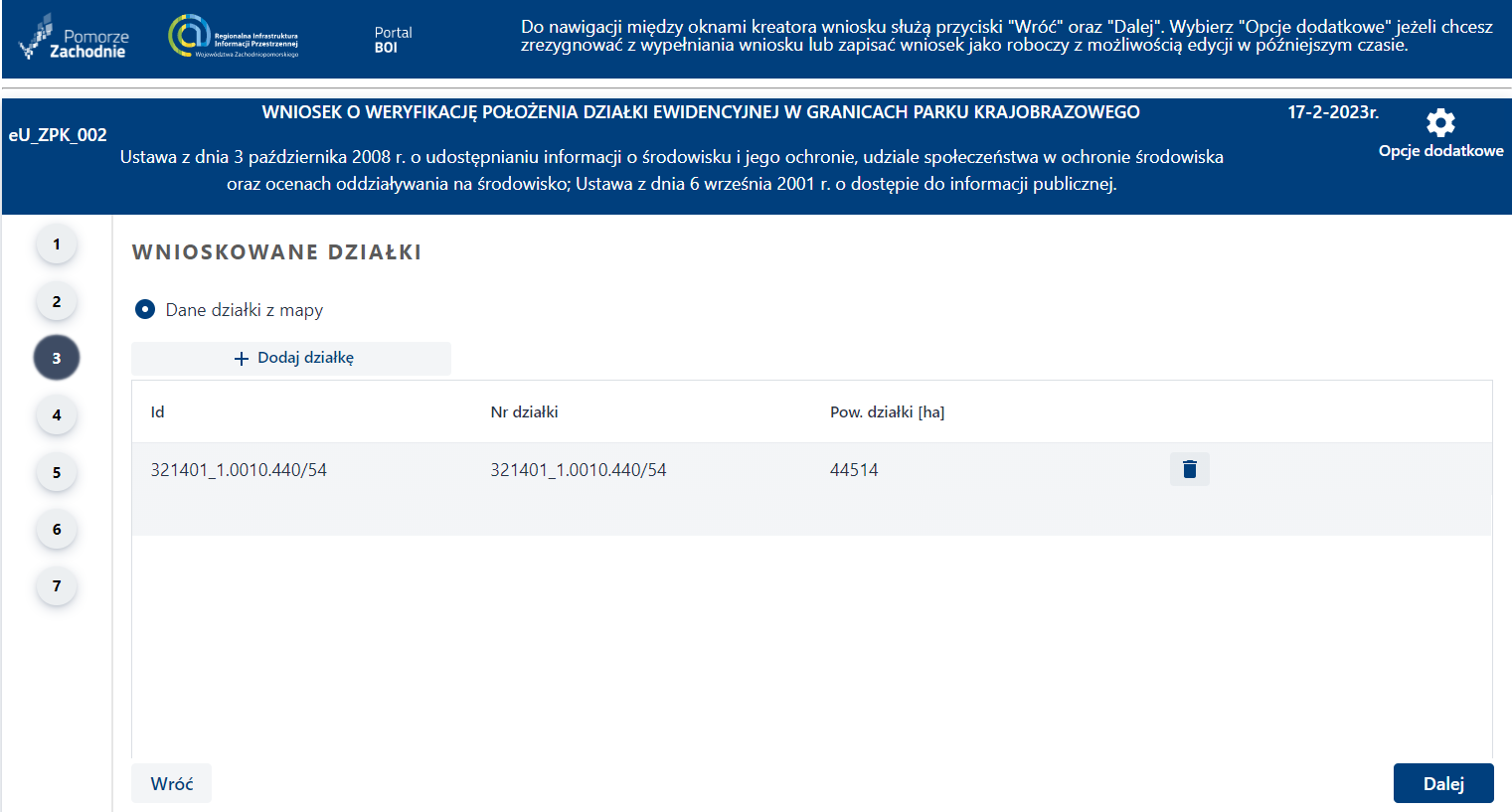 Składanie wniosku niewymagającego uwierzytelnienia – cz. 5