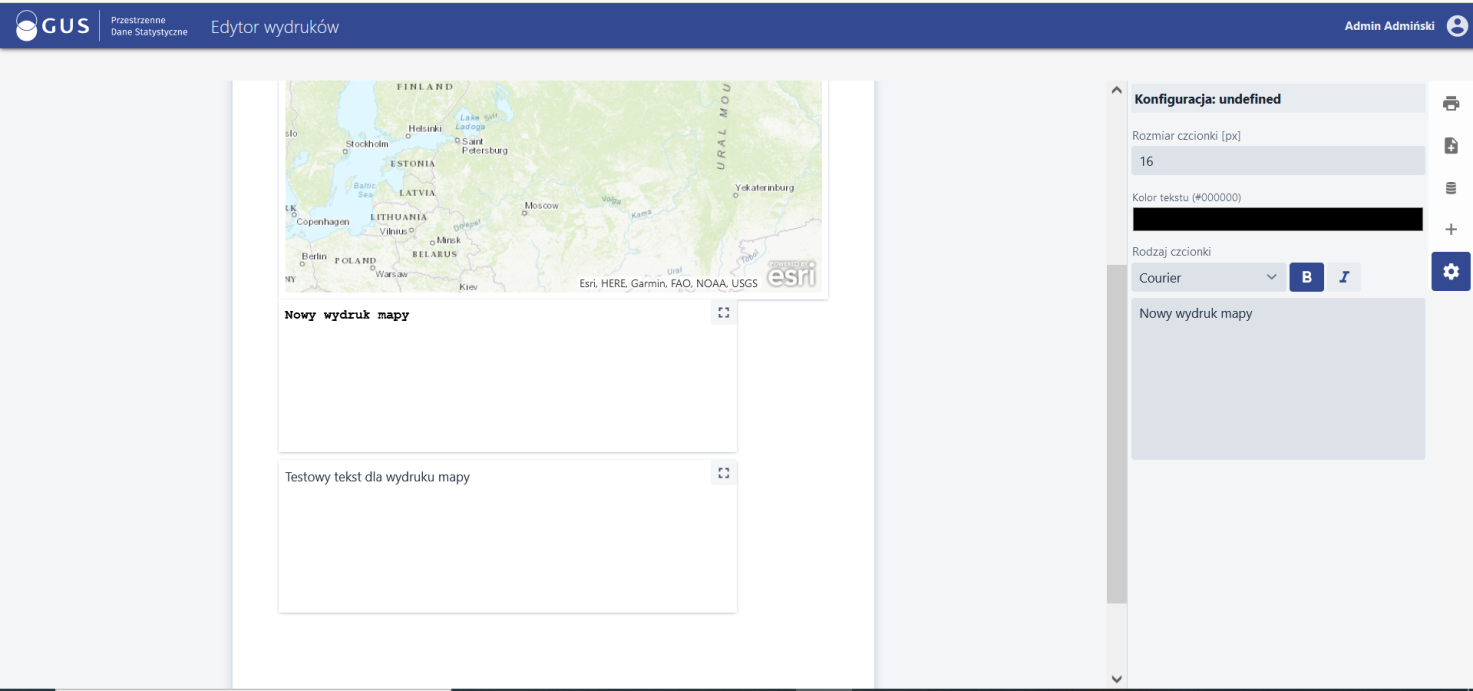 Drukuj – Typy prezentacji – konfiguracja tesktu